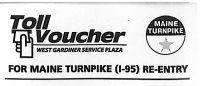 Print out of toll voucher