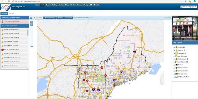 A map of New England 511